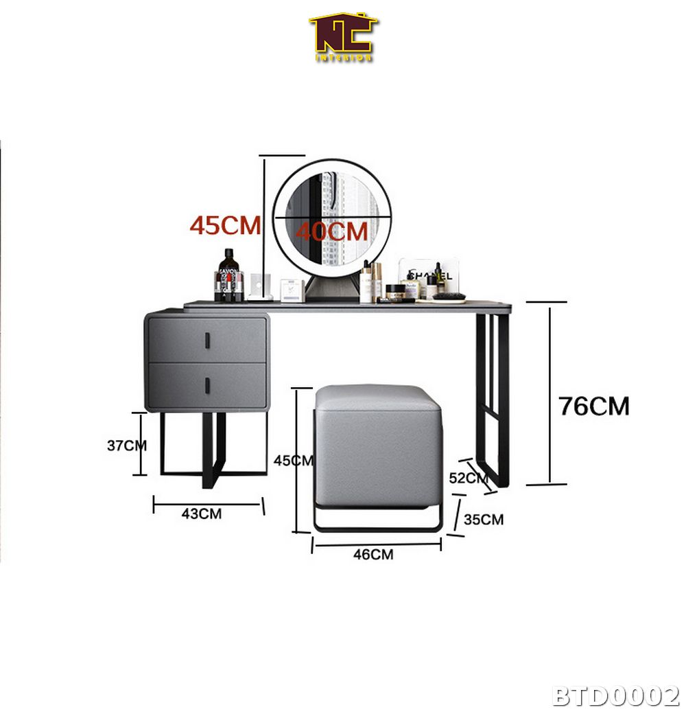 Ban trang diem phong cach hien dai BTD0002 05