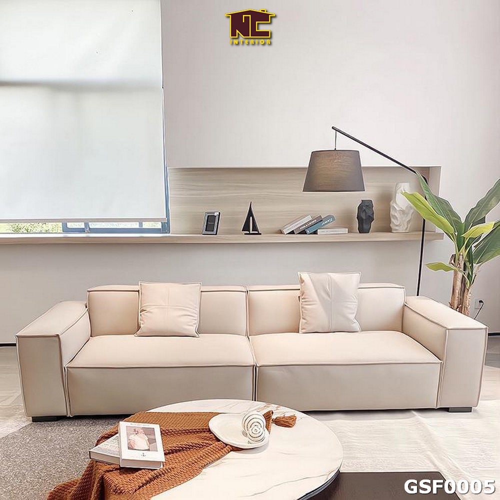 Sofa văng bọc da phong cách hiện đại GSF0005