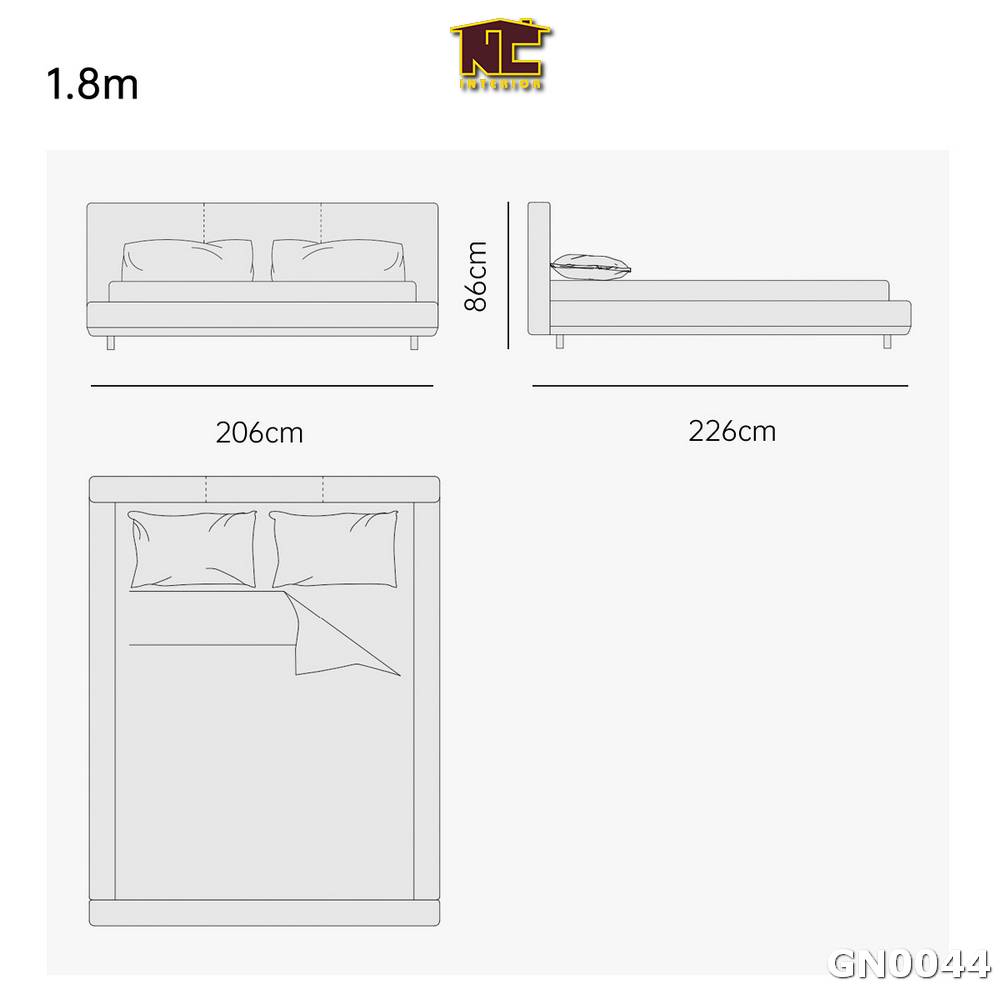 Giuong ngu phong cach Y don gian GN0044 02