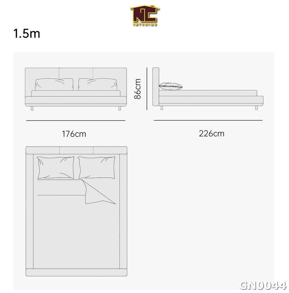 Giuong ngu phong cach Y don gian GN0044 07