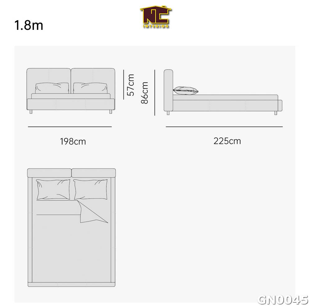 Giuong ngu phong cach Y don gian GN0045 04