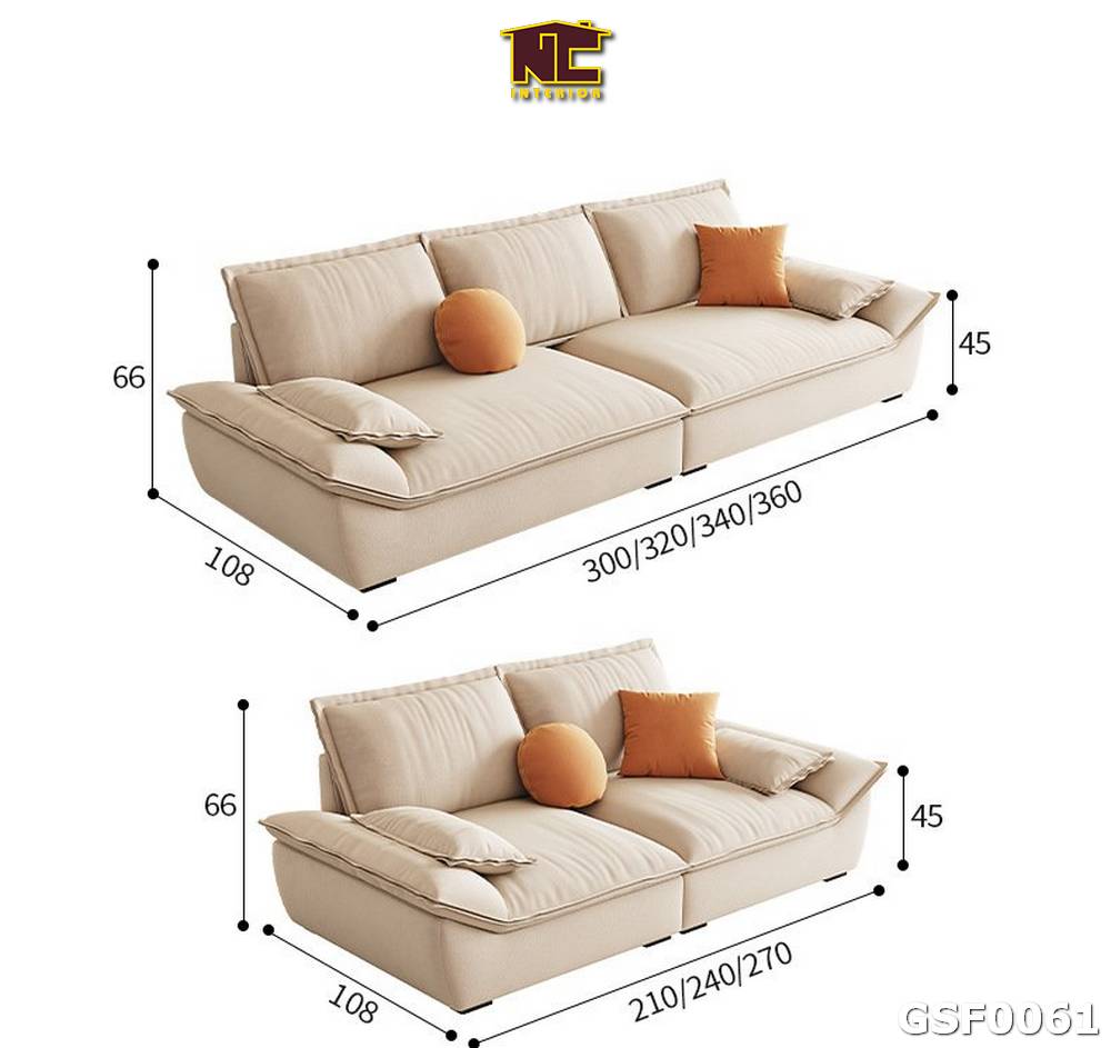 Ghe sofa ni phong cach hien dai GSF0061 01