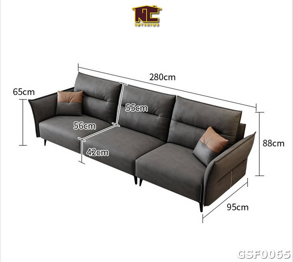 Ghe sofa ni phong cach hien dai GSF0065 01