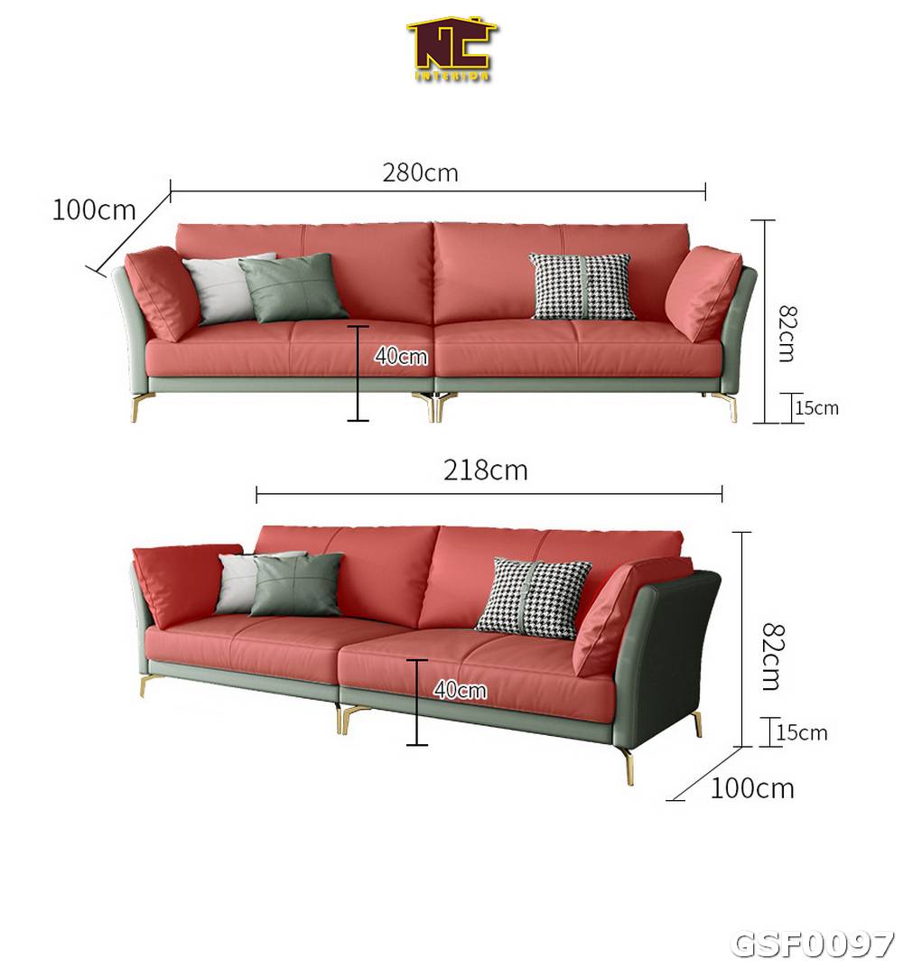 Ghe sofa da phong cach hien dai GSF0097 06