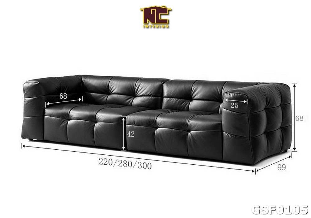 Ghe sofa da phong cach hien dai GSF0105 02