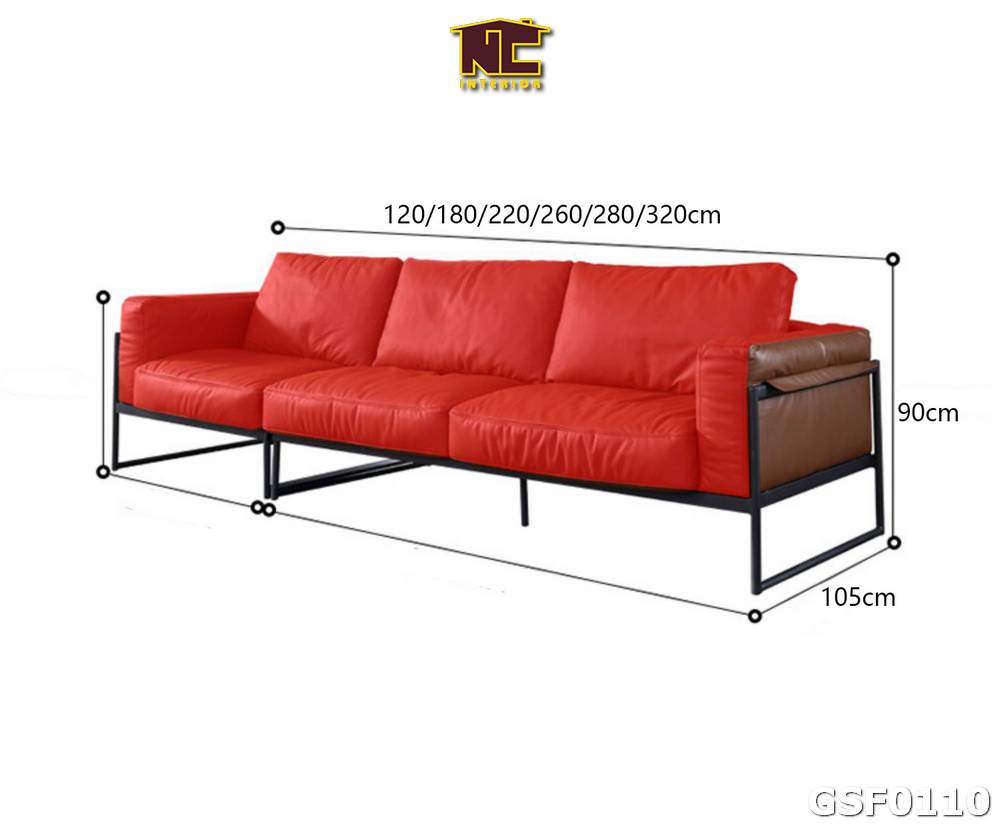 Ghe sofa da phong cach hien dai GSF0110 05