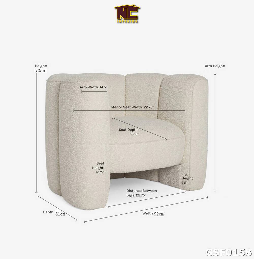 Ghe sofa don phong cach hien dai GSF0158 01