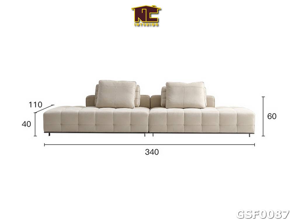 Ghe sofa ni phong cach hien dai GSF0087 01