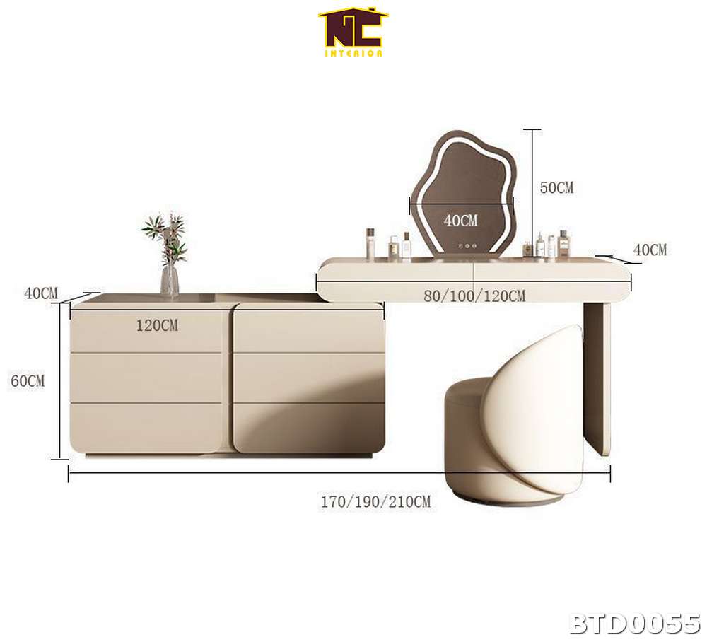 Ban trang diem phong cach hien dai BTD0055 01