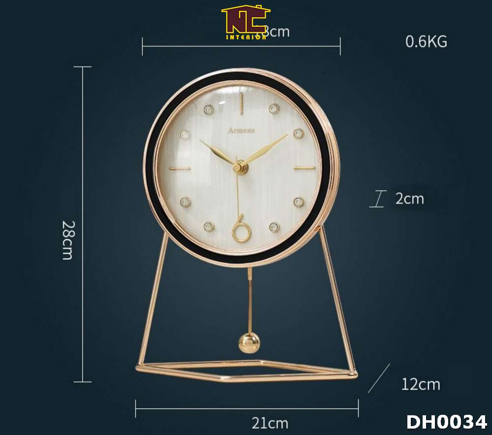 Đồng hồ để bàn trang trí nội thất DH0034