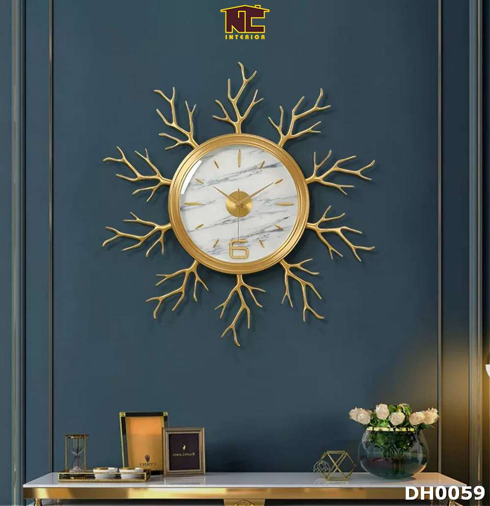 Đồng hồ treo tường decor trang trí nội thất DH0059