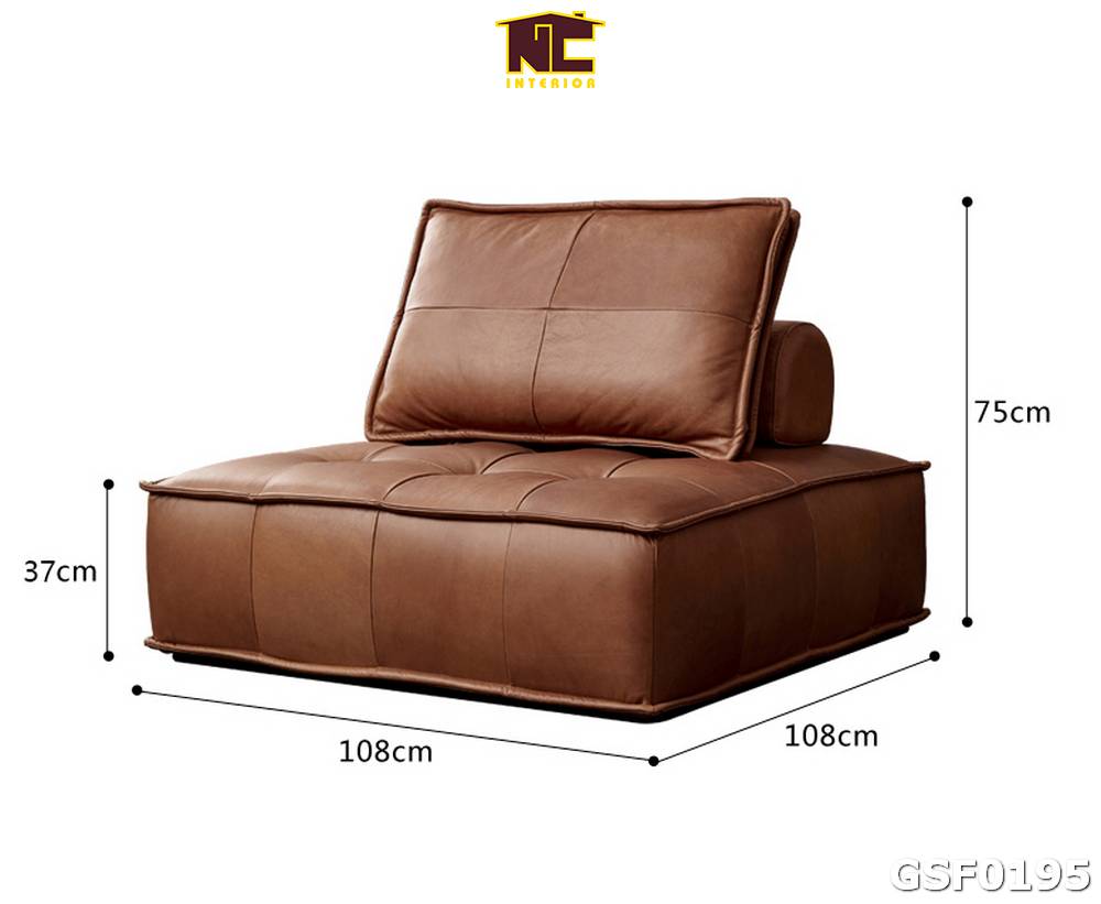 Ghe sofa da cao cap phong cach hien dai GSF0195 05