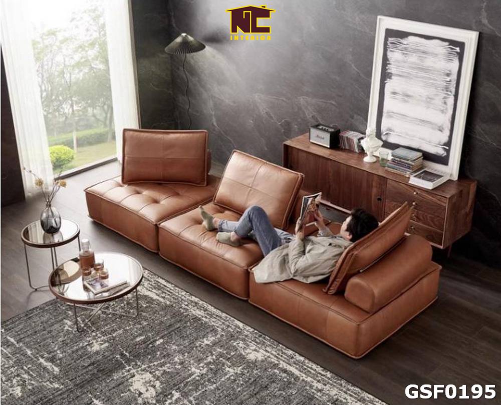 Ghe sofa da cao cap phong cach hien dai GSF0195 06