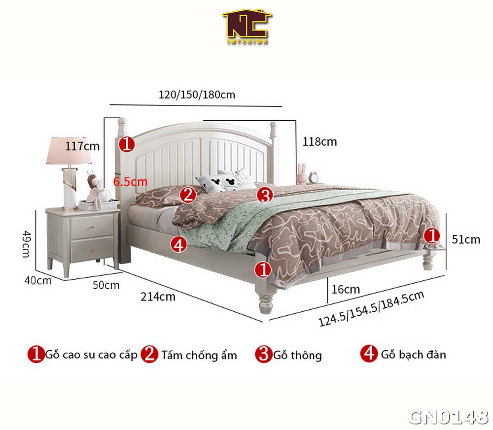 Kích thước của giường