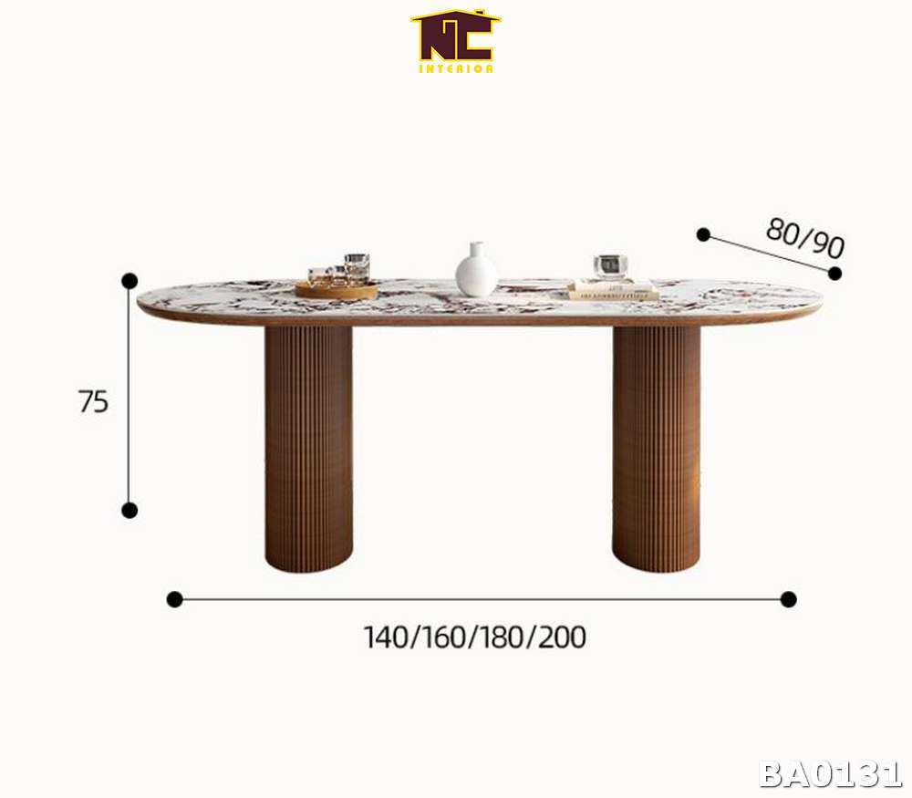 Kích thước của bàn ăn