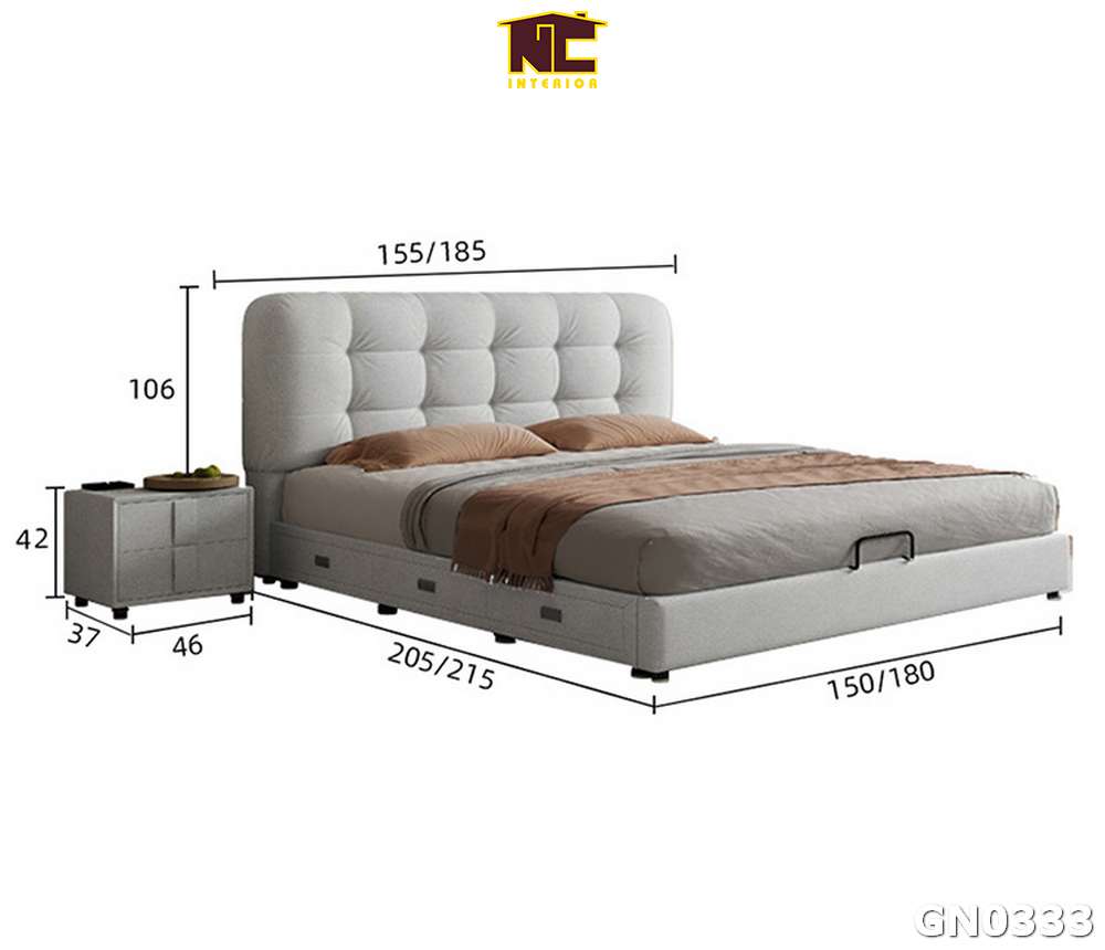 Kích thước của giường 