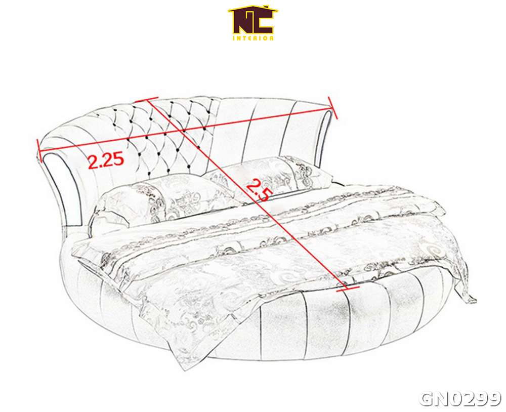 Giuong tron hien dai GN0299 02