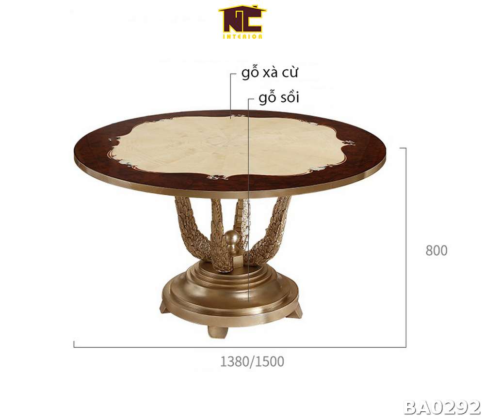 Kích thước của bàn