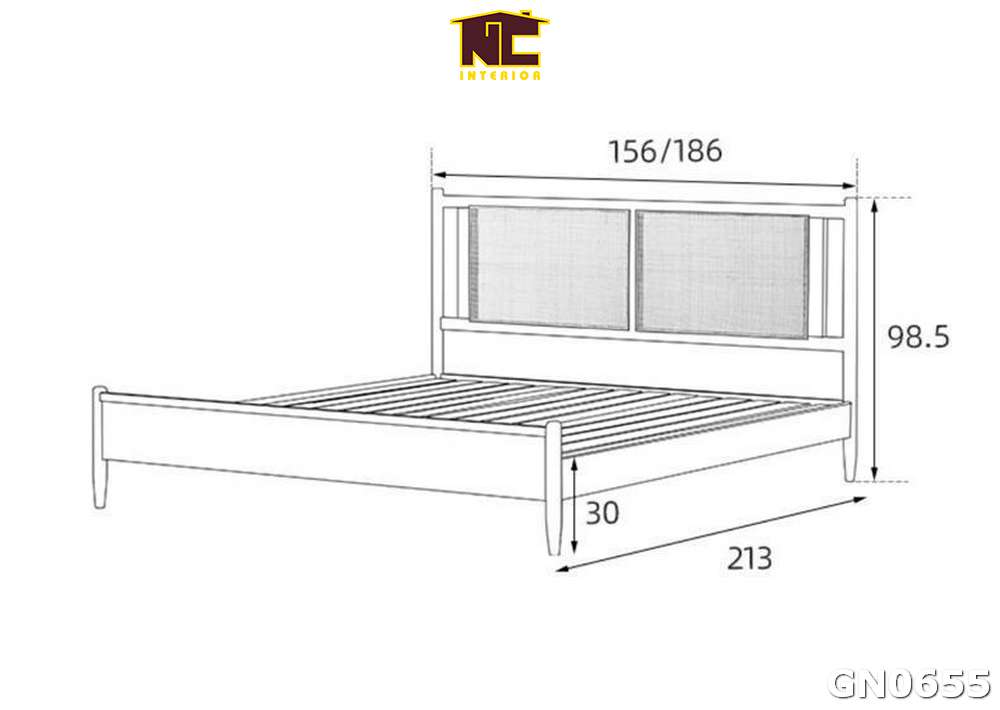 Giuong ngu bang go phong cach don gian GN0655 02