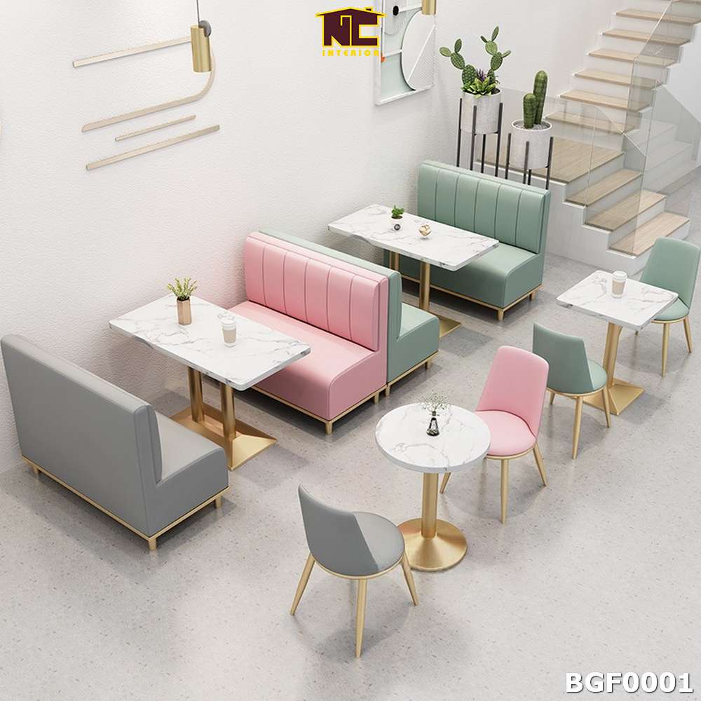 Bộ bàn ghế cho quán cafe phong cách hiện đại BGF0001